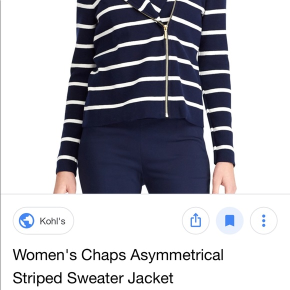 Asymmetrical striped jacket - Picture 2 of 5